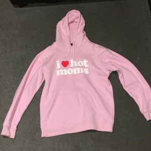 Danny Duncan Large Pink “I ❤️ Hot Moms” Hoodie